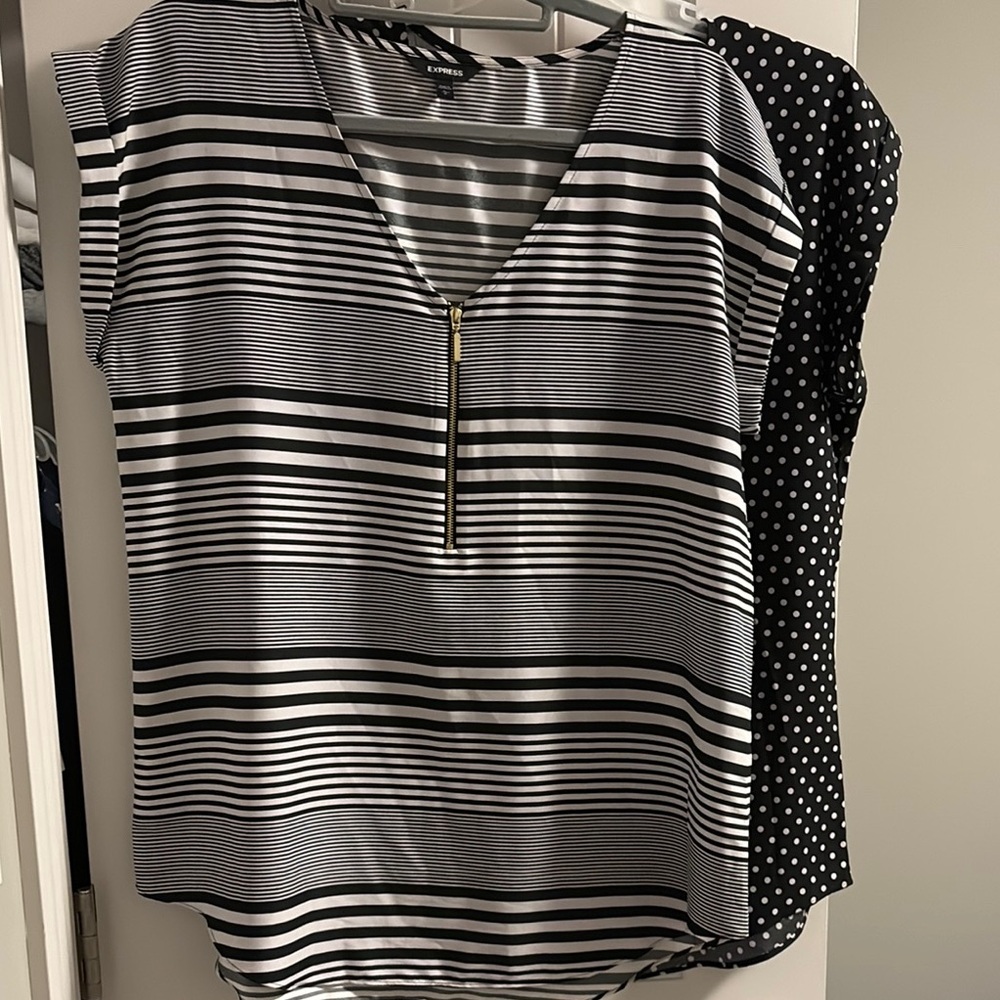 EUC Bundle Express Black & White Shirts